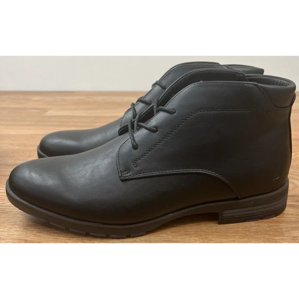 Nautica Largo Chukka Boots Men's Size 10 Black NEW